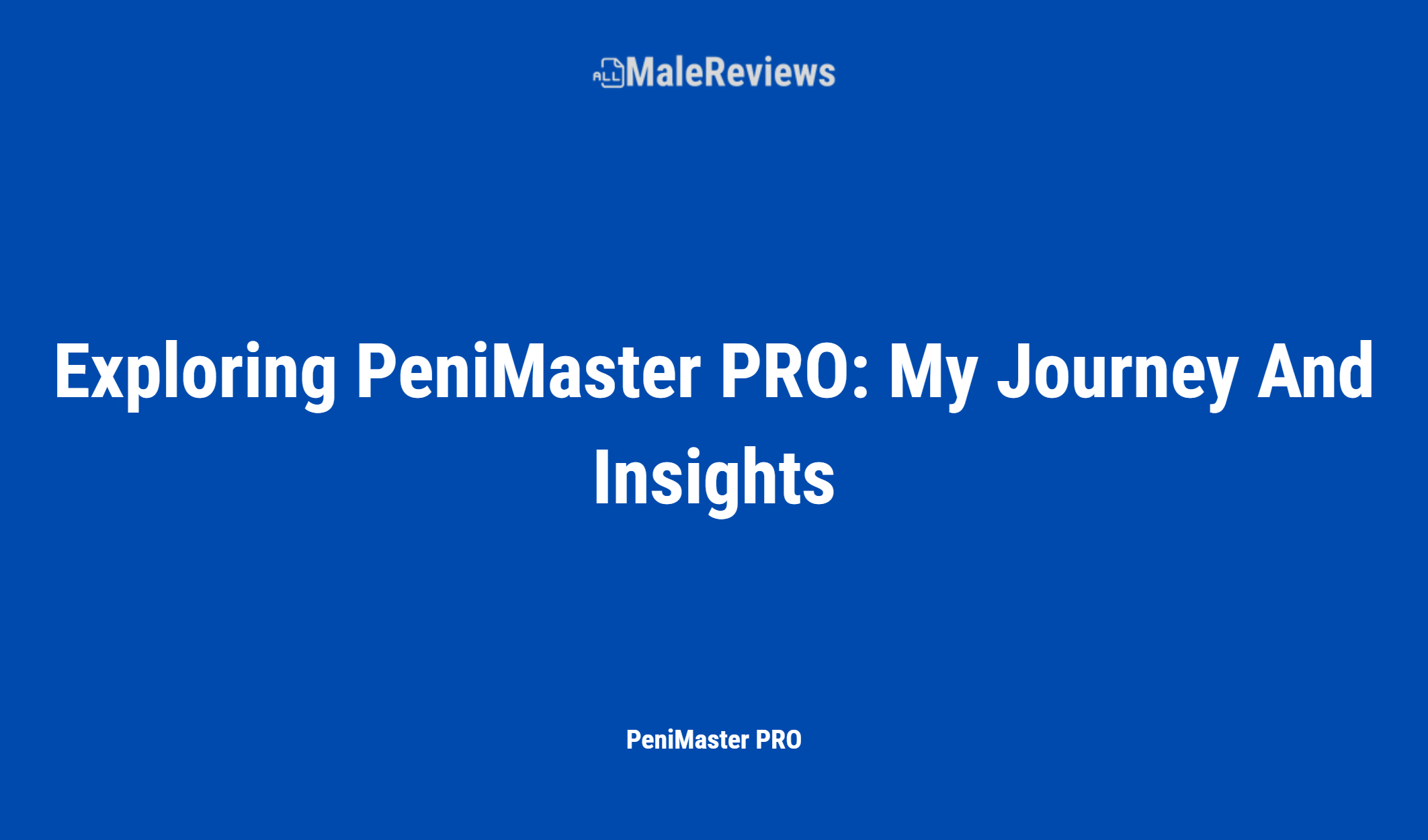 Exploring Penimaster Pro: My Journey And Insights